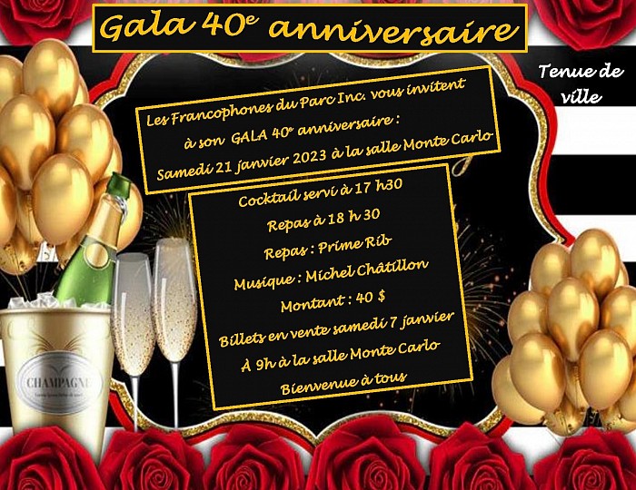 2022-2023 Gala 40e anniversaire