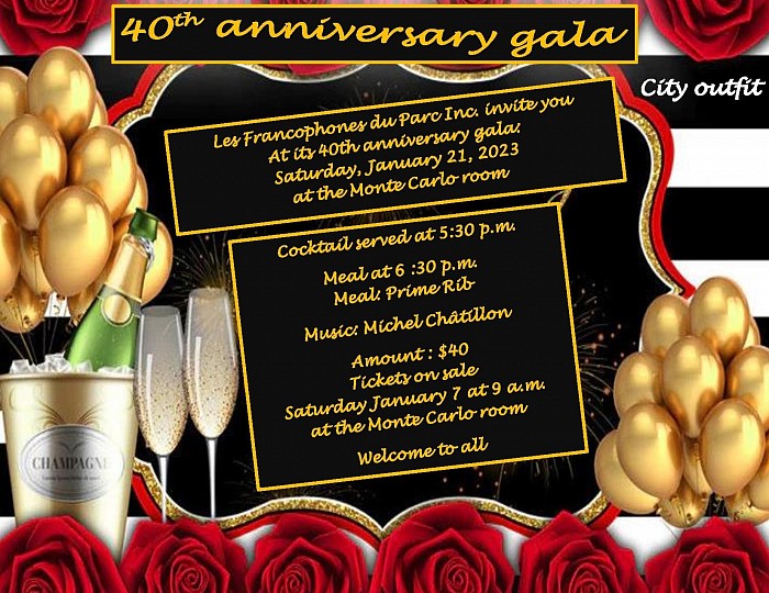 2022-2023 ANG Gala 40e anniversaire