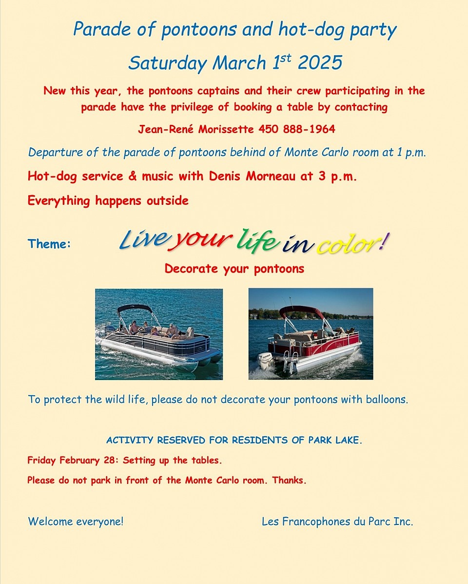 Parade pontons