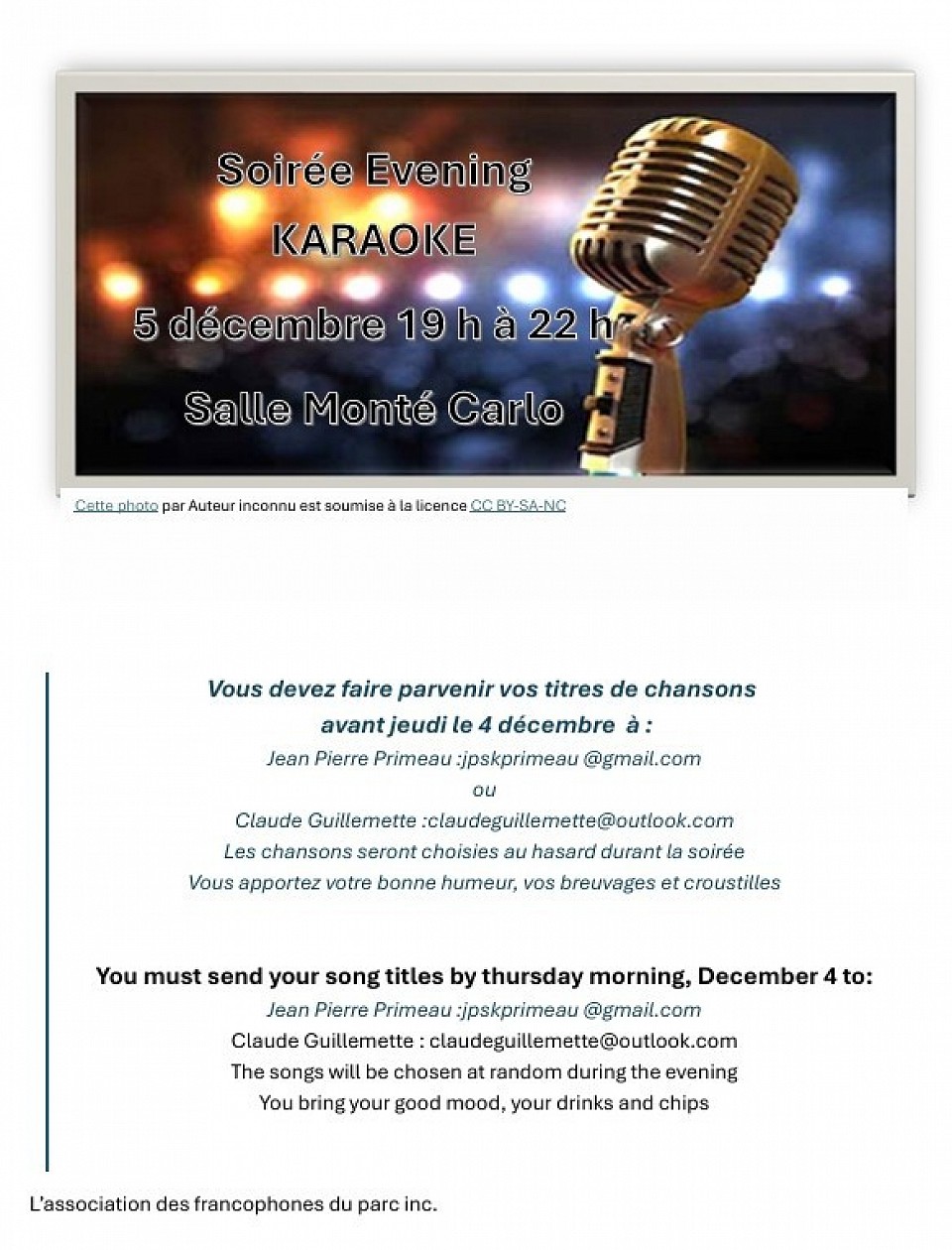 Soirée Karaoké 2