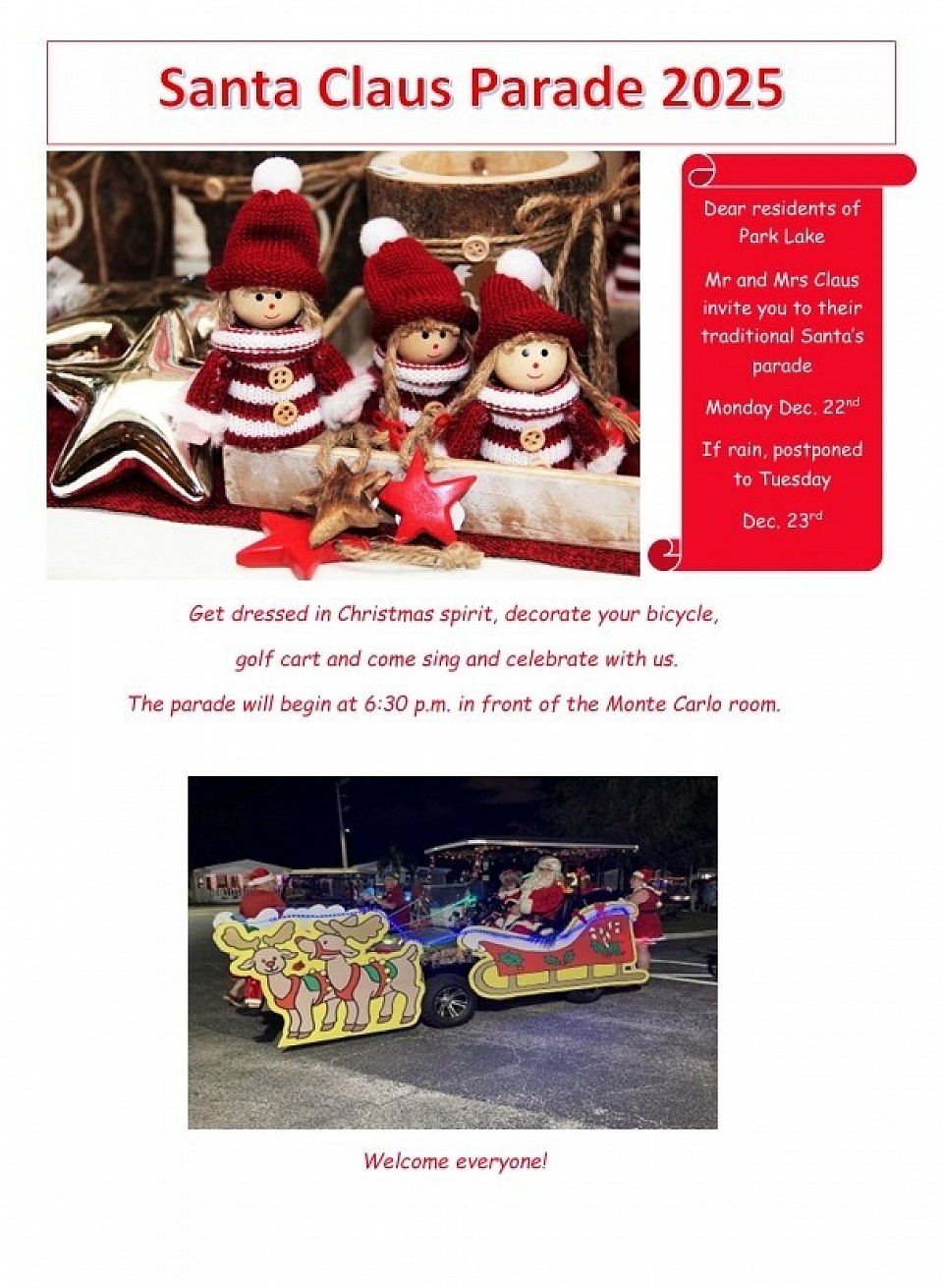 Défilé Père Noël